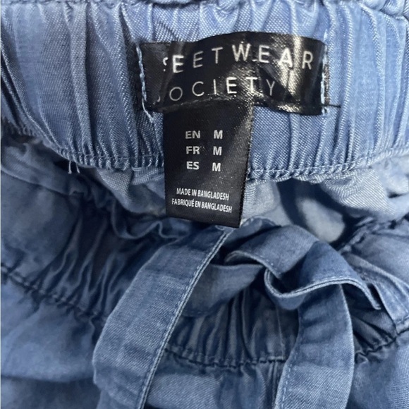 Streetwear Society Chambray Tencel Joggers Women’s Size Medium - Picture 4 of 5